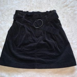 Forever 21 corduroy mini skirt black